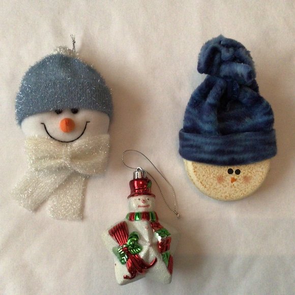Other - Happy Snowmen Set of three ornaments